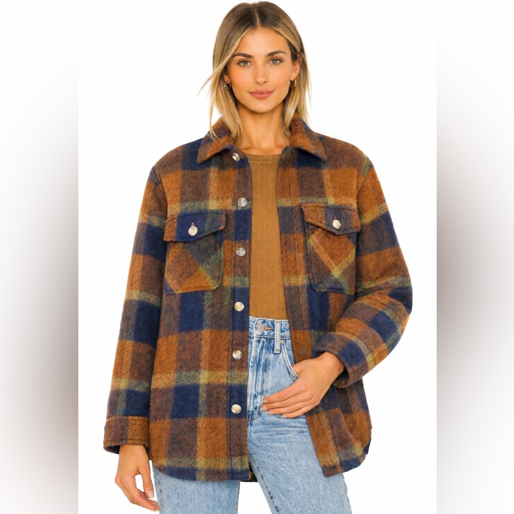 Aritzia Wilfred Free The Ganna™ Shirt Jacket | Plaid Wool Blend | Size XS